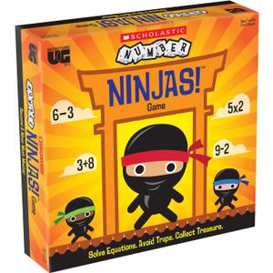 University Games, Scholastic Number Ninjas Math Master Board Game, Reinforces Mathematics Skills for Kids, for 2 to 4 Players Ages 7 and Up