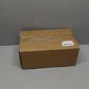 PTSTING Silverware Caddy Wood Utensil Holder Paper Plate Dispenser Silverware Utensil Caddy Cutlery Flatware Organizer Box for Spoons Forks Plates Napkins (Brown)