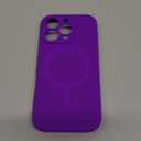 Ktele Magnetic for iPhone 16 Pro Case [Compatible with Magsafe] [Premium Silicone Satin-Smooth Touch] Slim Shockproof Anti-Scratch Microfiber Lining Case, 6.3 inch, Neon Purple