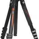 Vanguard VEO 265AB Aluminum Travel Tripod with Ball Head for Sony, Nikon, Canon, Fujifilm Mirrorless, Compact System Camera (CSC), DSLR