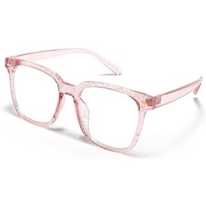 PANNER Oversized Square Blue Light Blocking Glasses for Women Men Anti Glare Reduce Eyestrain Computer Glasses