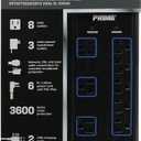 Prime Wire & Cable Prime Wire PB523118 8-Outlet Premium Electronics Surge Protector with 14/3 SJT 6 Foot Cord, Black