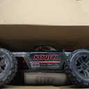 ARRMA 1:8 Kraton 6S EXB Ready to Run, Clipless Body, Basher Monster Truck RC Remote Controlled, Powerful and Stable with Brushless Motor, Battery and Charger Not Included, Black, ARA8708V6T1