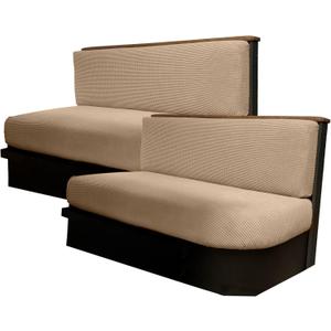 RV Dinette Cushion Covers, Camper Cushion Slipcover Stretch Sofa Chair Cover for RV Camper Car Bench 2 Backrest Covers & 2 Bench Covers (Sand)