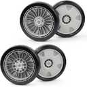 4 Pack 9" HRX217 Lawn Mower Wheels Kit (2 Front & 2 Rear) - Compatible with Honda HRX217 Replace 42710-VH7-010ZA, 44710-VH7-010ZA - Heavy Duty Push Mower Wheels Replacement