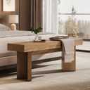 Millwood Pines 47" Wooden Entryway Bench, Farmhouse Shoe Bench & Reviews 
