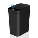 Bathroom Touchless Trash Can 2.2 Gallon Smart Automatic Motion Sensor Rubbish Can with Lid Electric Narrow Small Garbage Bin for Kitchen, Office, Living Room, Toilet, Bedroom, RV