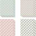 3 x FIEHALA 12 Pcs Pink Christmas Wrapping Paper Nutcracker Christmas Tree Design Xmas Gift Wrap for Girls Kids Women Holiday Celebration - 20 x 28 Inches Per Sheet