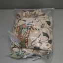 ISAENNE Vintage Linen Semi Blackout Curtains with Grommets,Pink Floral Western Decor Curtain for Kitchen Bedroom Living Room Dining Room Window,1 Panels 65 Inches Wide by 79 Inches Long -Daffy