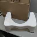 Squatty Potty Simple Curve Bathroom Toilet Stool 7" White