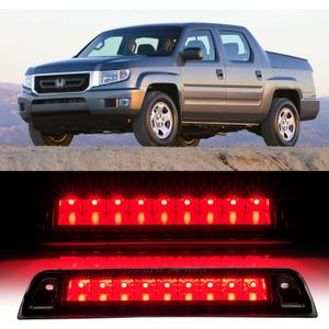 Cxdar Third 3rd Brake Light LED for 2006-2014 Honda Ridgeline, High Mount Rear Brake Lights Assembly for 06-14 Ridgeline, Waterproof Center Cab Lamp Stop Light (Black)