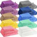 Newwiee 30 Pack Towels and Washcloths Sets Bath Hand Towels Washcloths Set for Bathroom Shower Yoga Travel, Coral Velvet Highly Absorbent Large(Multicolor)