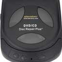 Aleratec Motorized DVD CD Cleaner Disc Repair System - Scratch Remover and Cleaner for CD Player Discs - Includes Solution - Portable Disc Cleaner for Restoring CDs, DVDs, and More