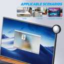 Cabilock Computer Rear View Mirror 3-Inch Magnifying Acrylic Desk Mirror for Office Cubicle Safety and Enhanced Blind Spot Visibility