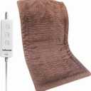 Weighted Heating Pad, 1.5lb Electric Heating Pad for Back Pain and Cramps Relief, 12'' x 24" Hot Heat Pad with 3 Heat Settings | Auto-Off