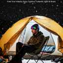 LED Beanie with Light, Unisex Warm Knitted Black Winter Hat, USB Rechargeable Headlamp Cap for Outdoors, Flashlight Beanie Hat for Men Women (Black)