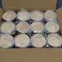 SHOWIN Thick Candle Jars for Making Candles 12 Pcs, 7 OZ Empty Jars with Wood Lids for Candle Making, Sample Container, Clear