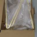 Large Plate Holder Display Stand - 10 inch Tall Plate Stands for Display - Metal Picture Frame Stand - Big Tabletop Easel Stand for Decorative Plates | Platter | Book | Plaque | Tile - 2 Pack - Gold