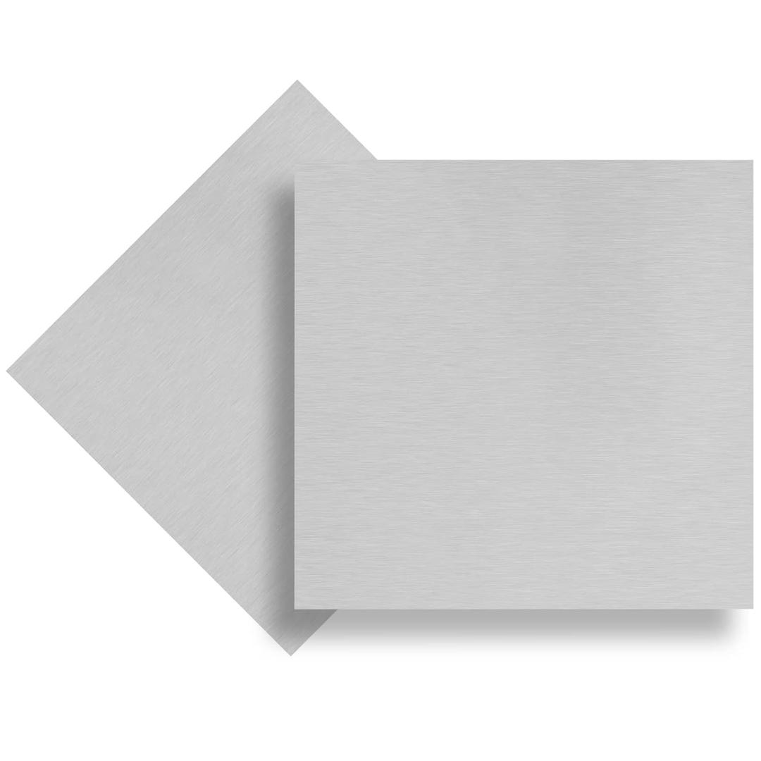 6061 T651 Aluminum Sheet Metal 6 x 6 x 1/4 Inch Flat Plain Aluminum Plate Covered with Protective Film, Heat Treatable Rectangle 6MM Aluminum Metal Plate for Industrial, Crafting, DIY