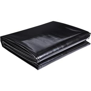 ToLanbbt Pond Liner 7 x 10 Ft, 20 Mil HDPE UV Resistant Preformed Pond Liner Easy Cutting, Underlayment for Fountain, Waterfall, Koi Pondsand Water Garden (Black)