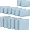 14 Pcs Outdoor Cushion Covers Patio Cushion Slipcovers Replacement Splash Proof with Zipper for Outdoor Furniture, Patio Sofa Couch 3 Sizes, Covers Only (25.5''25.5''4'', Sky Blue)