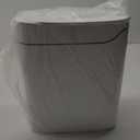 MOPALL Rechargeable Bathroom Trash Can, Motion Sensor Trash Can Automatic Touchless, White 3.5 Gallon Smart Garbage Can with Lid, Auto-Adsorption Slim Small Waste Basket for Bedroom, Bathroom, Kitchen