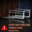 Double Pull Out Trash Can Under Cabinet, Heavy Duty Steel Frame