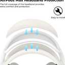 AHASTYLE Silicone Case Cover for AirPods Max 2/1 Headphones (USB-C/Lightning)(2026/2024/2020) [4 in 1] Anti-Scratch Ear Pad Cover/Ear Cups Cover/Headband Pad/Headband Cover AirPods Max Accessories