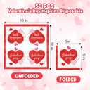 2 x YQUQWN 50Pcs Galentine's Gang Heart Paper Napkins 5x5 in Valentines Day Party Valentines Disposable Napkins Suitable for Family Dinners kitchens Galentine's Gang Anniversary Parties and Decorations