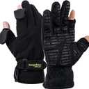 Waterproof Winter Gloves,3M Thinsulate Ski & Snowboard Gloves for Men and Women,Touchscreen Gloves for Fishing,Photographing,Hunting Outdoor Activities. (Medium, Black)