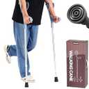 Forearm Crutch Handle Pads with Anti-Drop Wrist Lanyard, Breathable Mesh Crutch Grip Covers, Adjustable Hook & Loop Replacement Cushion for Standard Forearm Crutch Hand Grips