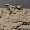 Orolay CHIIONE Trench Coat Women Waterproof Single Breasted Lightweight Rain Jacket with Deep Pockets for Spring & Travel (Medium, Lightkhaki)