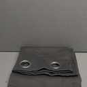 NICETOWN Blackout Doorway Curtain 80 inch Length - Grommet Room Darkening Thermal Insulated Soundproof Window Treatments for Bedroom/Closet (1 Panel, 46 x 80 Inch, Grey)