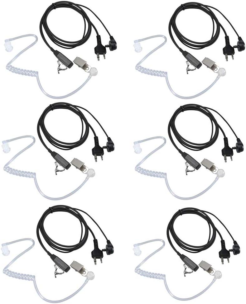 Walkie Talkie Headset for Midland with Mic Security Earpiece for GXT1000VP4 LXT500VP3 GXT1050VP4 GXT1000XB (6 Packs)