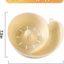 Snail-Shaped Automatic Spinner Fruit & Vegetable Washer Drainer, Fruit Washing Bowl with Strainer for Strawerries, Blueberries, Kitchen Utensils Gadgets Essentials for Produce Lovers