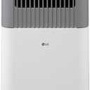 LG 6,000 BTU SACC (10,000 BTU ASHRAE) Portable Air Conditioner, 115V, Cools 250 Sq.Ft. (10' x 25' Room Size), Quiet Operation, LCD Remote Control, and Window Installation Kit, White & Gray