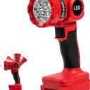 OCHESI Cordless LED work light compatible with Milwaukee 18V Battery, 1000LM Handheld Flashlight with two levels and 140 Degree Rotating Wide-Angle Lighting for Workshop, Camping (No Battery)