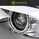 Dasbecan HID/Xenon w/AFS Type Headlight Compatible With 2011-2013 BMW 5 Series 528i 535i 550i M5 Left Driver Side Housing Chrome Clear Headlight Assembly Replaces# 63117271907