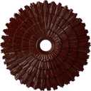 Ekena Millwork CM24ENBMF Eryn Ceiling Medallion, Brushed Mahogany, 24 3/4"OD x 3 1/4"ID x 1 7/8"P