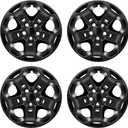 TULALUX Wheel Hubcaps Compatible with Ford Fusion 2010 2011 2012; 17 inch Wheel Covers; Set of 4 Pcs; AE5Z1130D (Glossy Black)