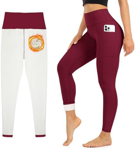 Blisset Womens High Waisted Wide Leg Pants with Pockets 29"/31" - Buttery Soft Yoga Lounge Comfy Casual Bottoms L