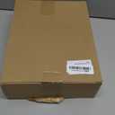 Drink Table for Small Spaces - Slim Pedestal Side Table with Real Wood Top & Stable Base for Coffee & Cocktails - Ideal for Tight Living Room & Bedroom Spaces (Sapele)