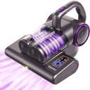 FEPPO Mattress Vacuum Cleaner, 16Kpa Bed Vacuum Cleaner with 253.7nm UV-C Light, 140F Heat, HEPA Filter & Ultrasonic, Versatile Handheld Vacuums for Bed, Sofa, Couch, Crib (Corded, 500W)  