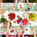 Wildflower Baby Shower Tablecloth Decorations 3Pcs Spring Floral Tablecloth Disposable Wildflower Table Cover for Summer Spring Wedding Flower Birthday Baby Shower Tea Party Decorations