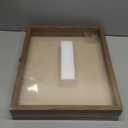 GraduatePro Shadow Box Frame 13x16 Display Case with Linen Back, Real Glass Window Door with Hinge, Picture Frame Wedding Bouquet Memorabilia Medals Photos Memory Box for Keepsakes, Carbonized Black