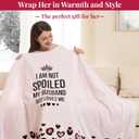Wearable Heated Blanket Hoodie for Women, Valentines Day Gifts for Her Wife Women, Electric Throw Blanket, Heated Shawl Wraps Poncho, Mothers Day Birthday Anniversary Day Gift, Spoiled Wife Light Pink