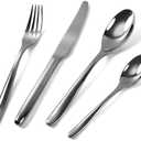 GDYCYC Sliverware Set, 16 Pieces Flatware Set for 4, Food Grade Stainless Steel Tableware Cutlery Set, Knife Fork and Spoon Silverware Set, Heavy Duty Utensils, Home&Restaurant, Dishwasher Safe.