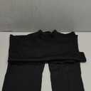 WIHOLL Lounge Sets for Women 2 Piece Vacation Outfits Short Sleeve Tops with Side Ruched Wide Leg Pants Matching Sets (Medium, Black)