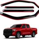 AUXKO in-Channel Rain Guards for Toyota Tundra Crewmax 2026 2025-2022