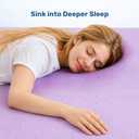 NEWBULIG 2 Inch Twin Cooling Gel Memory Foam Mattress Topper, Purple | CertiPUR-US Certified Cooling Bed Pad, Pressure Relief for Side/Back Sleepers, 2 Inch for Dorms, Campers & Low Beds